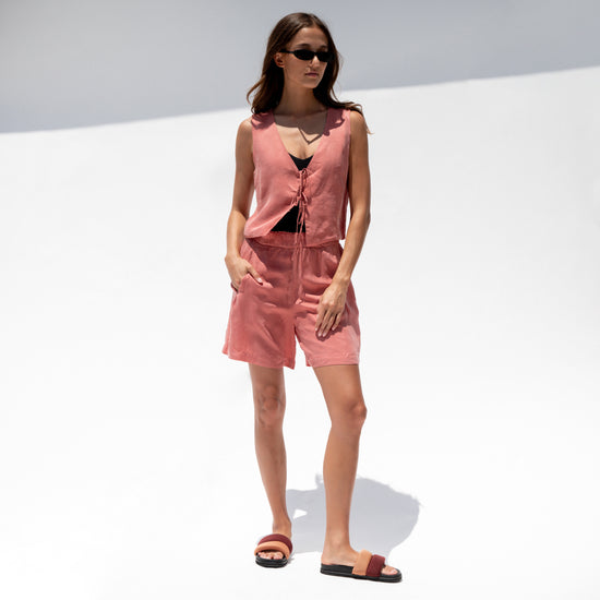 Journey Tie Top + Journey Short - Camp (Size S)