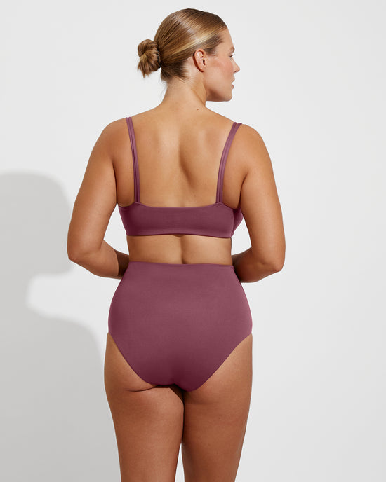 Pool Days Top D+ (36DD) + Hi Tide Bottom - Desert Plum (Size L)