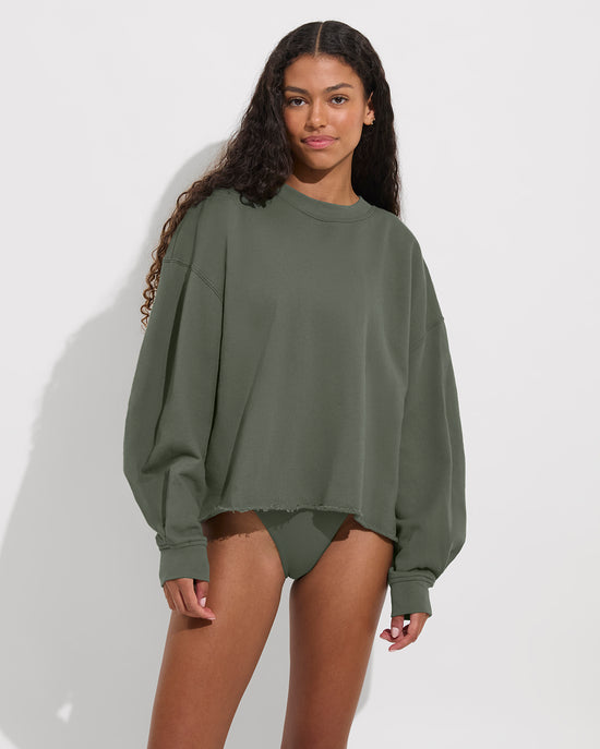 Field Day Sweatshirt (Size S)/M) + Dip Bottom - Agave (Size S)