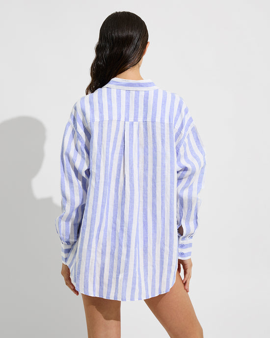 Getaway Button Down - Riptide / Coconut (Size S/M)