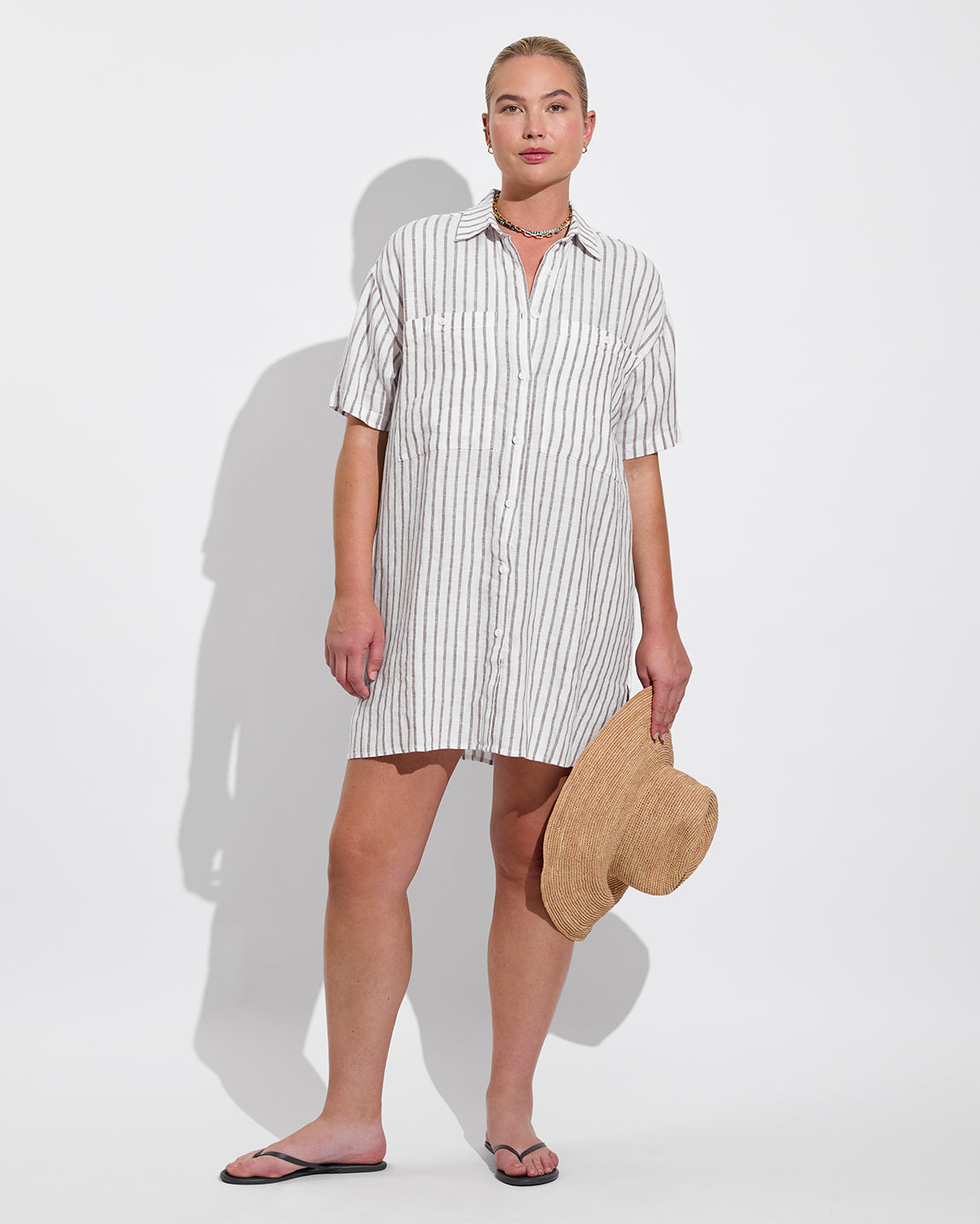 classic mini dress Getaway Style it with sandals Long Sleeve Keyhole Cut sticky_0 Color:Multi Floral Party