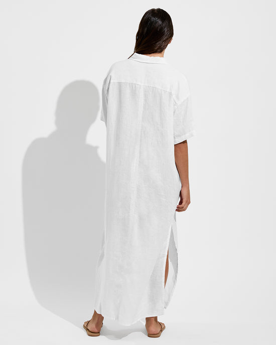 Getaway Shirt Dress - Coconut (Size S/M)