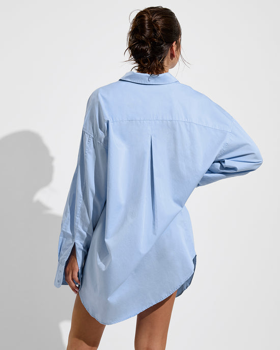 Port Shirt Dress - Blue Skies (Size S/M)