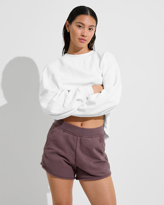 Field Day Sweatshirt - Coconut (Size S/M) + Sports & Rec Short - Shadow (Size S)