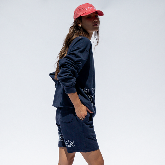 Super Fan Sweatshirt + Super Fan Short - Sprint (Size S) + Super Fan Hat - Red/White