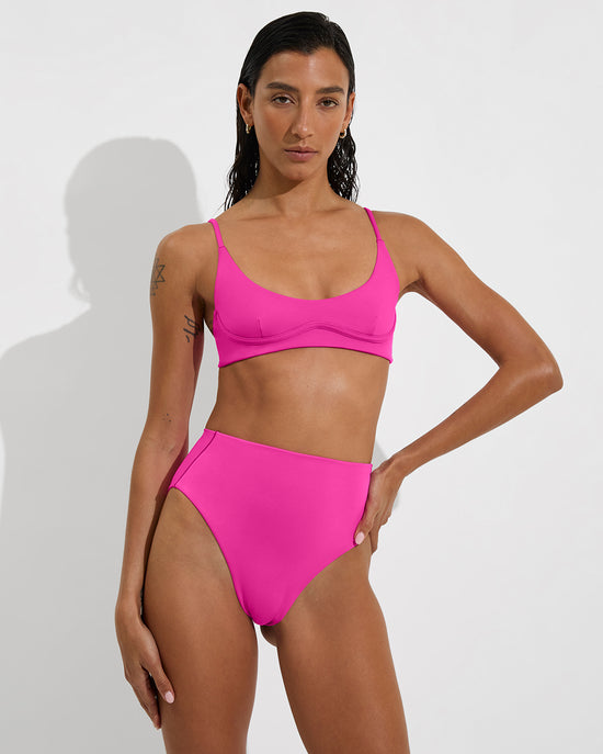 Club Top + Hi Hi Bottom - Hot (Size S)