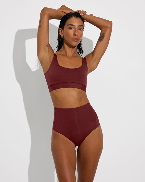 Double Scoop Top + Hi Tide Bottom - Jam (Size S)