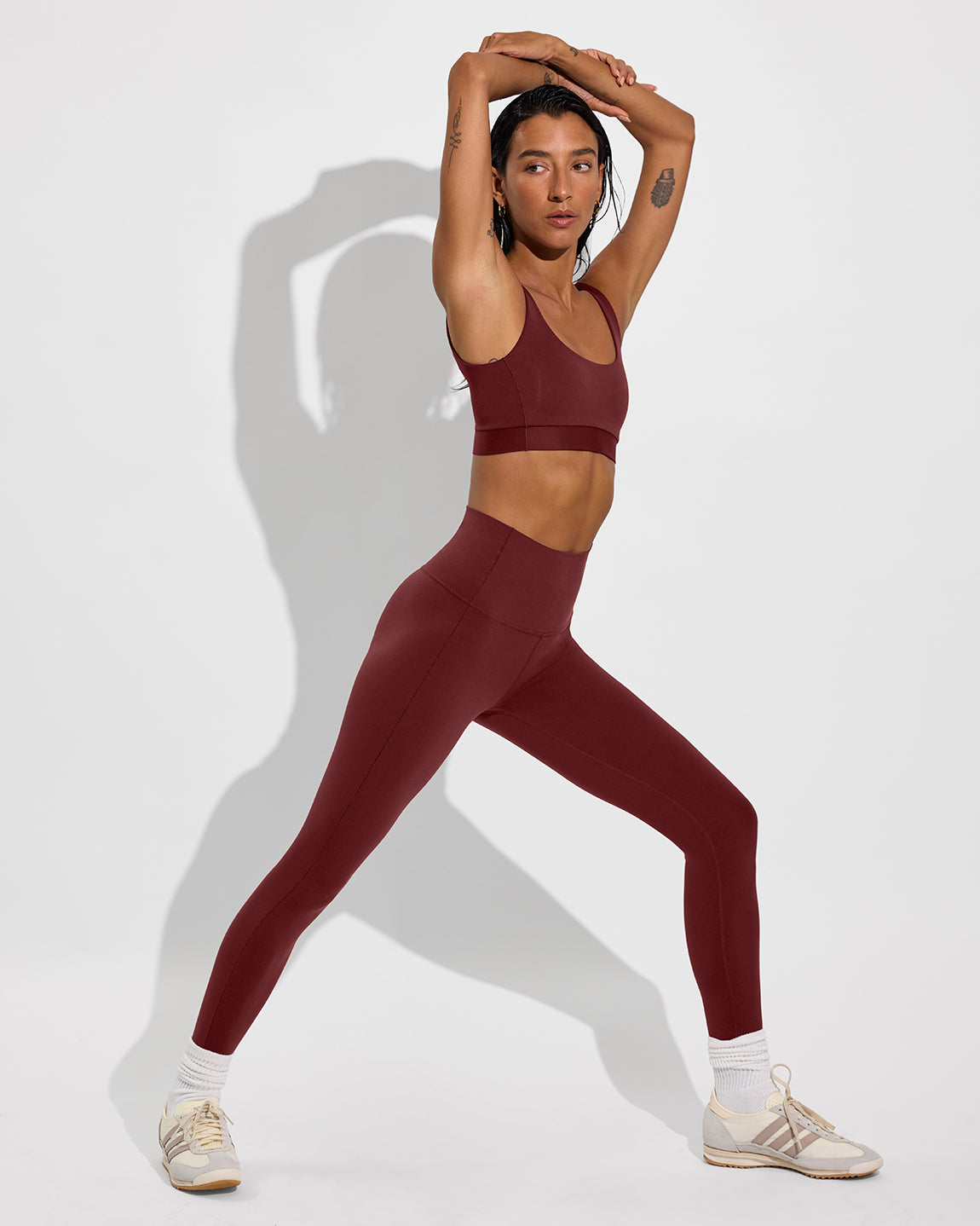 Super Moves Tight Super Moves Fabric Maroon Legging – Left On Friday