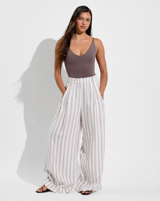 Sunday Suit - Stormy + Coastal Pant - Beach / Coconut (Size S)