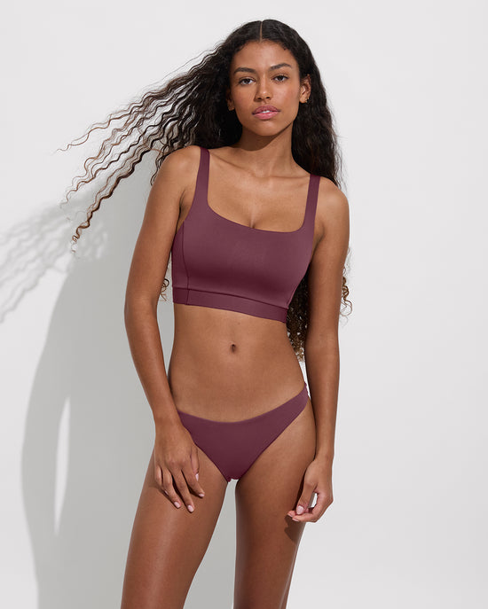 Top Shelf (32DDD, Size S) + Wear To Bottom - Desert Plum (Size S)