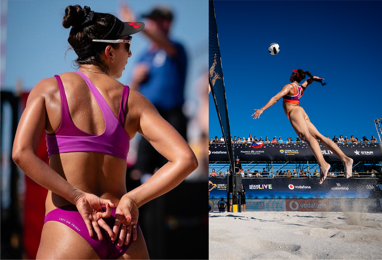 Melissa Beach Volleyball Action Shots