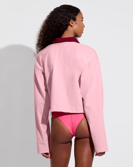 League Shirt Cropped - Check Yourself + Streamline Bottom - Zinc (Size S)