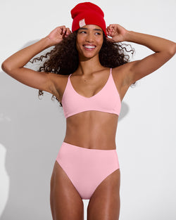 Cable Beanie - Sweet Chili Heat + Sunday Top + Hi Hi Bottom - Delight (Size S)