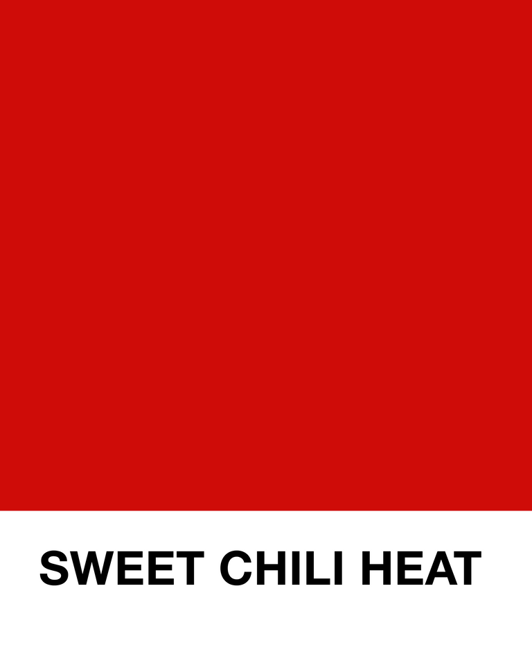 Pantone with 'Sweet Chili Heat' text