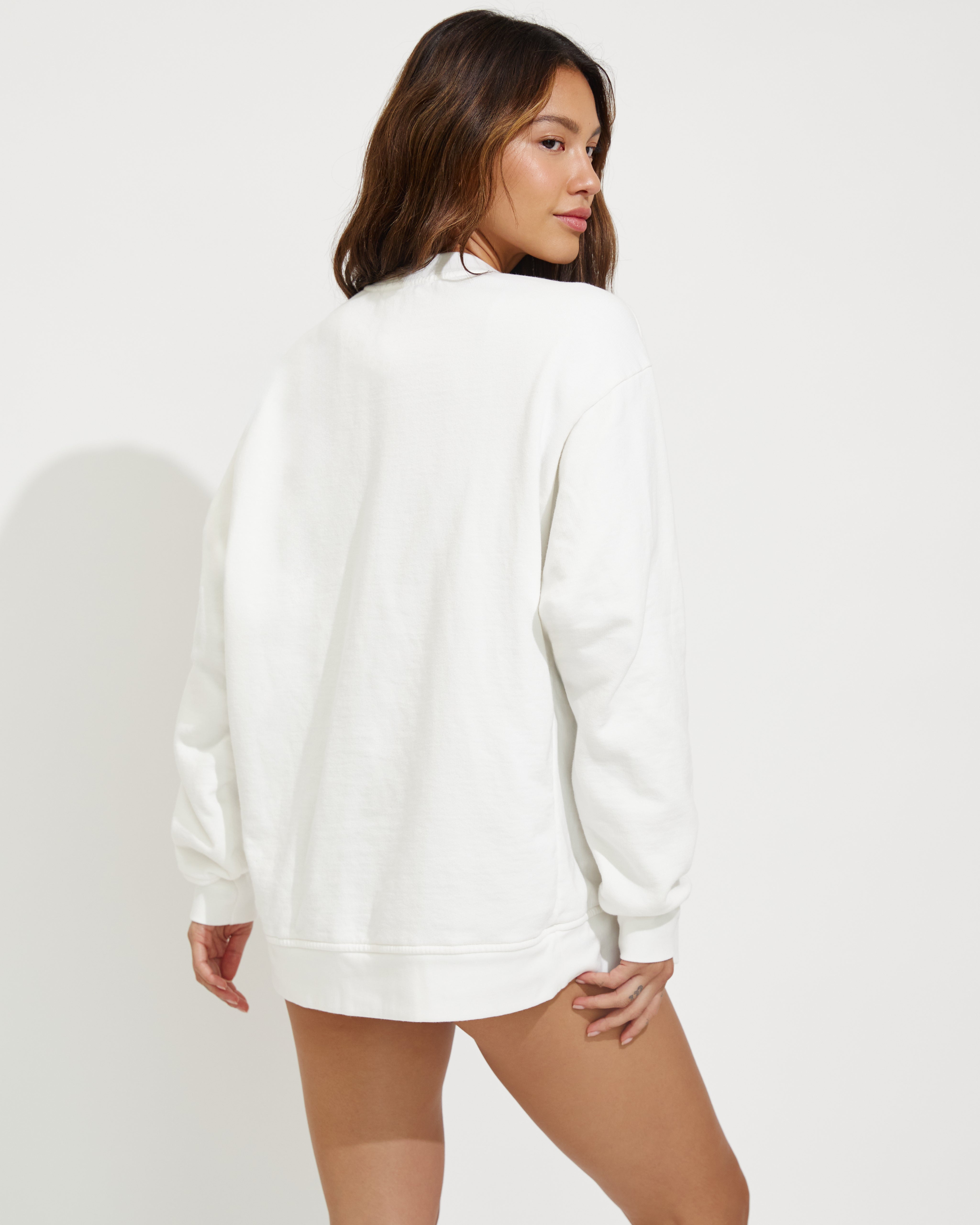 Victory Lap Sweatshirt - White Sweatshirt – Left On Friday