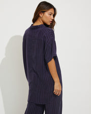 Day Trip Button Down + Day Trip Pant - Dark Sprint Stripe (Size S)
