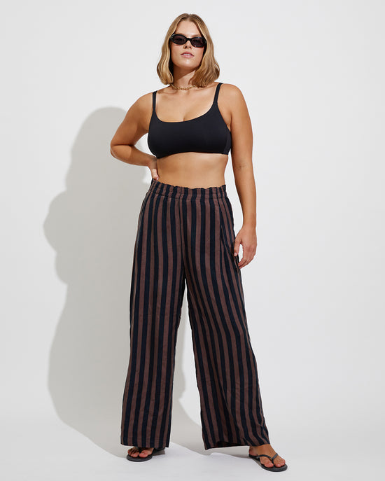 Pool Days Top D+ (36DD) + Day Trip Pant - Jet / Stormy (Size L)