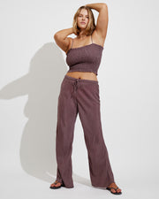 Cabana Top + Journey Pant - Shadow (Size S)