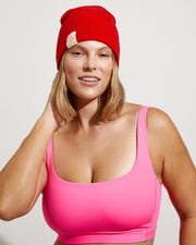 Cable Beanie - Sweet Chili Heat + Top Shelf (36DD) - Zinc (Size L)