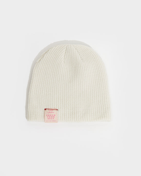 Cable Beanie - Holiday / Coconut