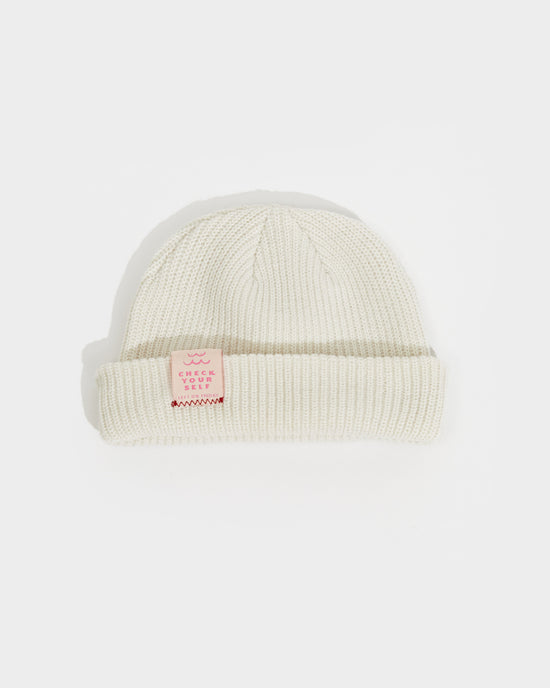 Cable Beanie - Holiday / Coconut