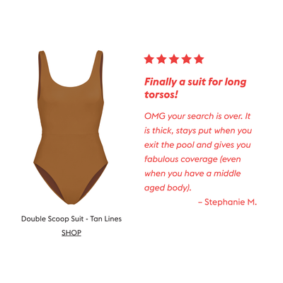 Double Scoop Suit - Tan Lines