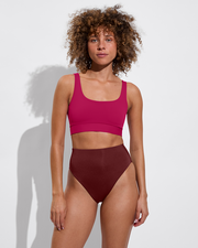 Double Scoop Top - Pepper + Hi Hi Bottom - Jam (Size S)