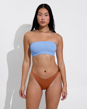 Tubular Top - Blue Skies + Dip Bottom - Bronze (Size S)