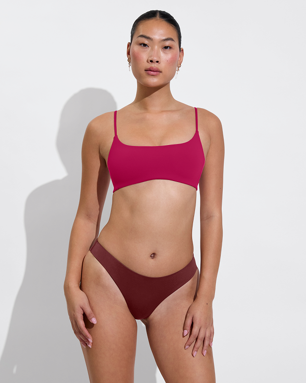 Pool Days Top - Pepper + Halfmoon Bottom - Jam (Size S)