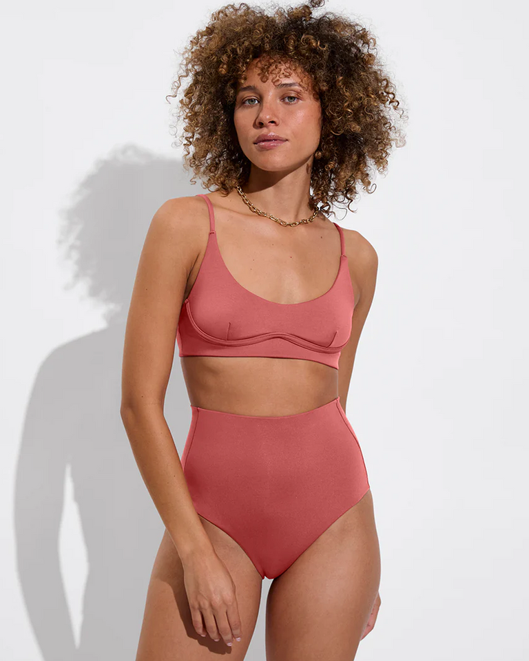 Woman in Club Top and Hi Tide Bottom in Camp