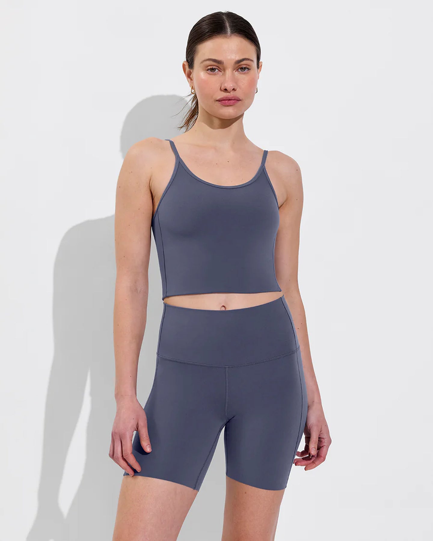 Barre Tank paired with Super Moves Short in Varsity