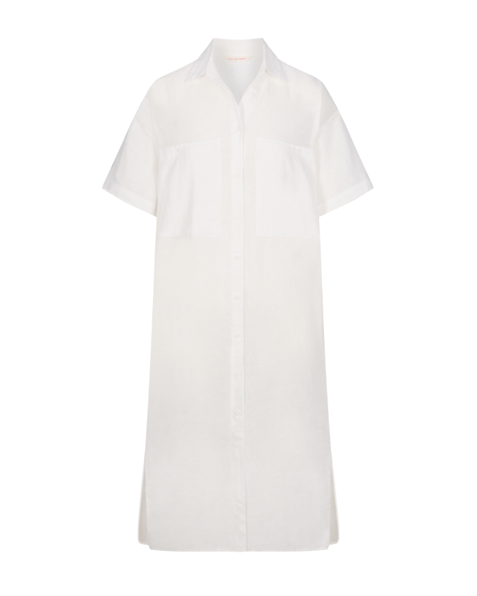 Getaway Shirt Dress - Coconut