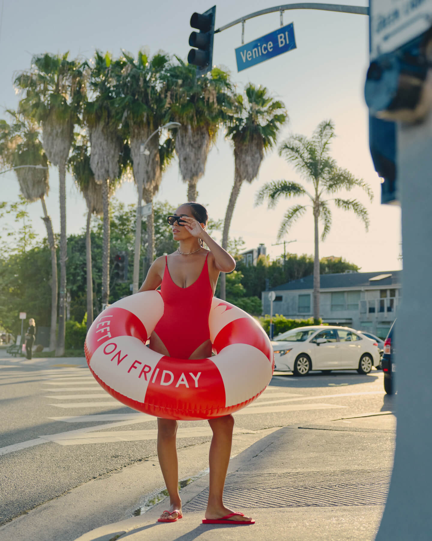 Sunday Suit in Sweet Chili Heat with OOO Floatie in Sweet Chili Heat / Coconut