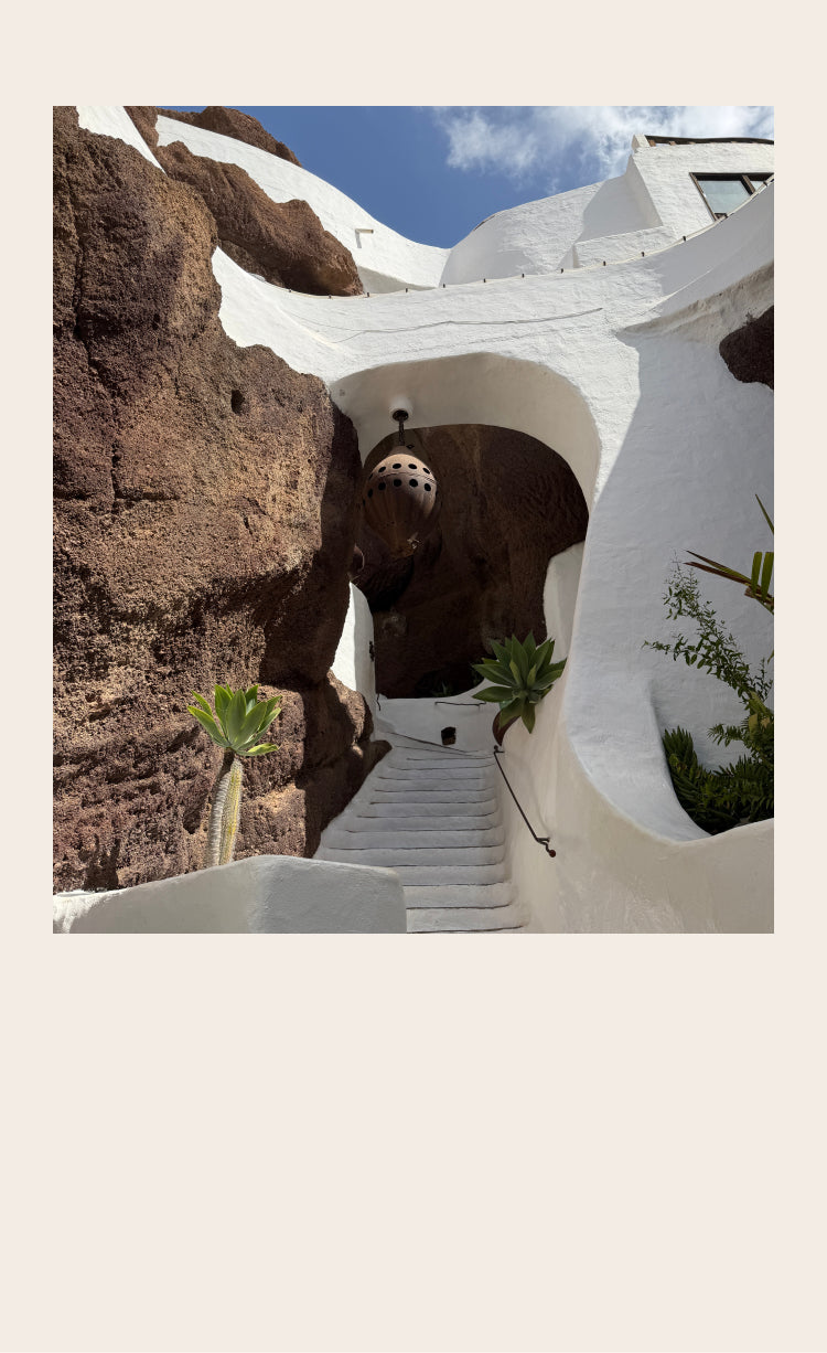 Steps leading to a building on a cliff