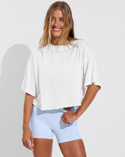 Swell Tee - Coconut + Ace Short 3.5" - Blue Skies (Size S)