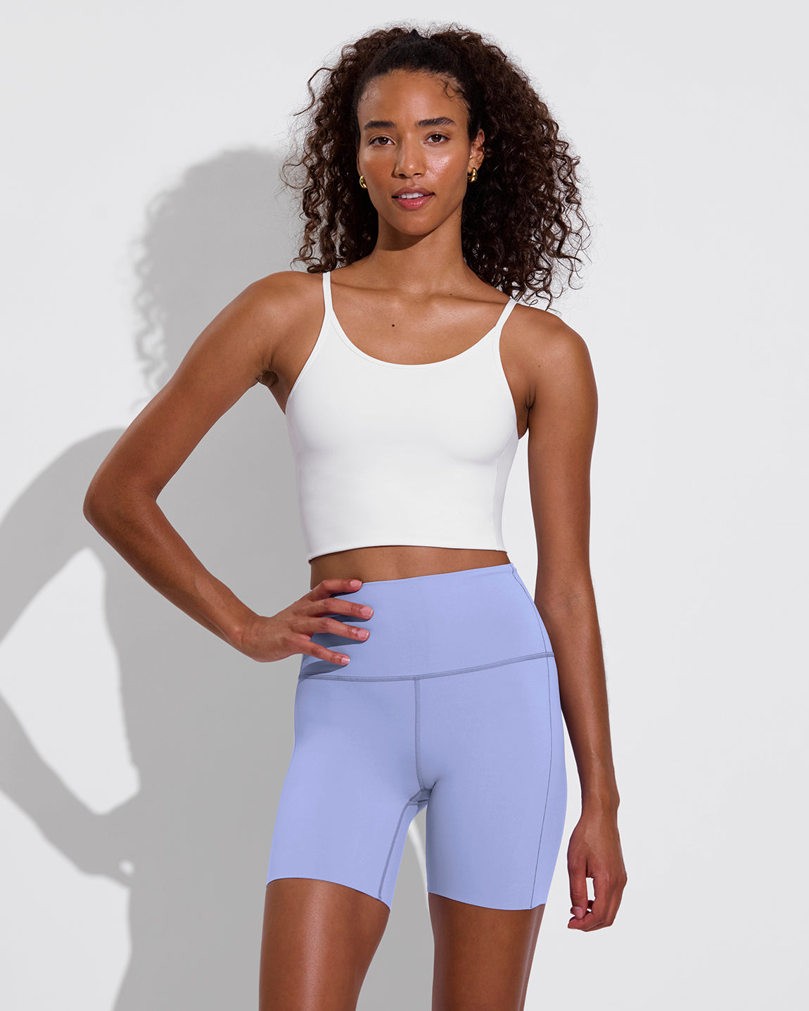 Barre Tank - Coconut + Super Moves Short 5" - Riptide (Size S)
