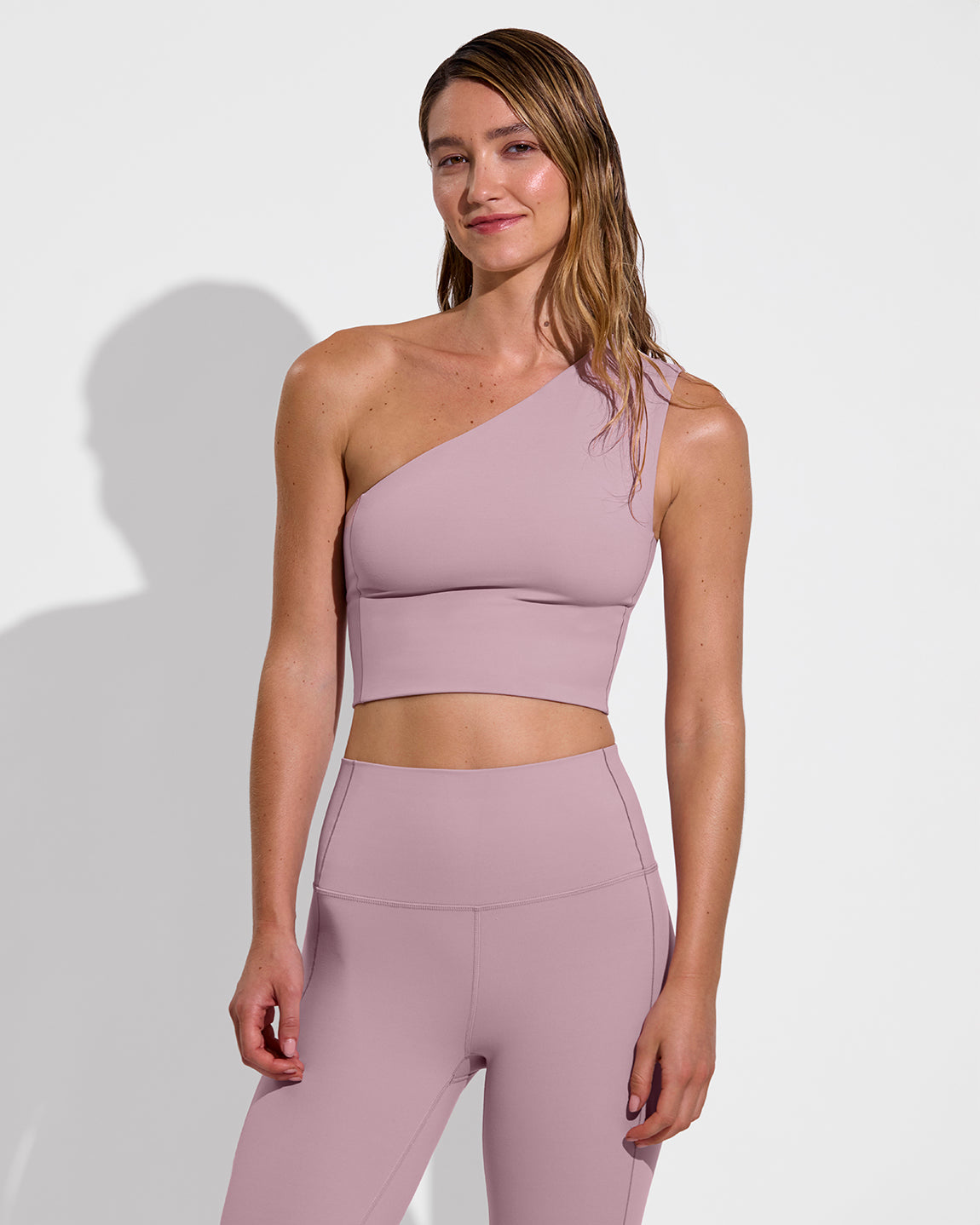Form Tank - Pink One Shoulder Active Top – Left On Friday