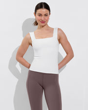 Frame Tank *Long - Coconut + Super Moves Tight - Stormy (Size S)