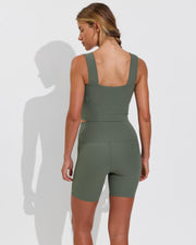 Frame Tank *Rib + Super Moves Short 7" *Rib - Agave (Size S)