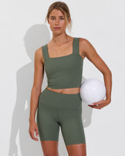 Frame Tank *Rib + Super Moves Short 7" *Rib - Agave (Size S)