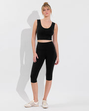 Match Tank + Pedal Pusher - Jet (Size S)