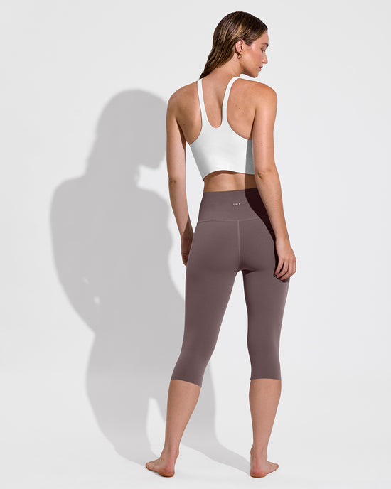 Super Flex Tank - Coconut + Pedal Pusher - Stormy (Size S)