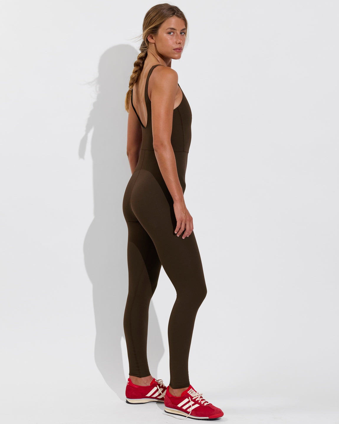 Plunge Playsuit 27" *Rib - Cold Brew (Size S)