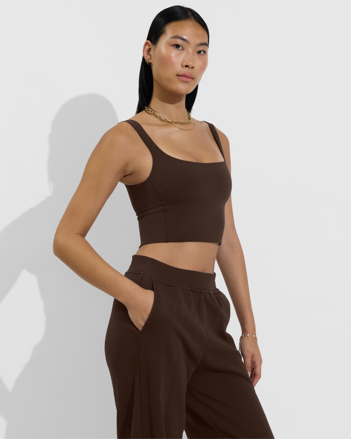 Replay Tank + Field Day Sweatpant - Cold Brew (Size S)