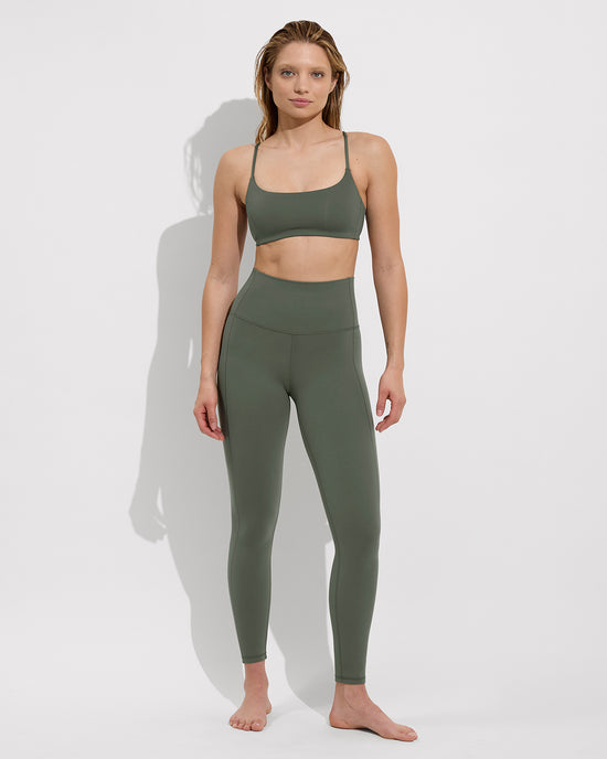 Pool Days Top + Super Moves Tight - Agave (Size S)
