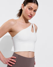 Sportif Tank - Coconut + Pedal Pusher - Stormy (Size S)