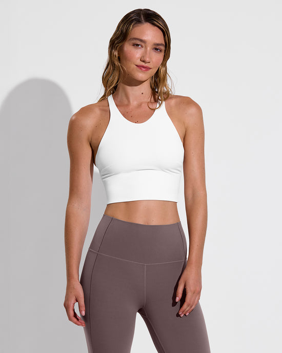 Super Flex Tank - Coconut + Super Moves Tight - Stormy (Size S)