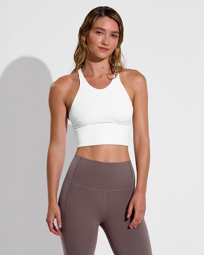 Super Flex Tank - Coconut + Super Moves Tight - Stormy (Size S)