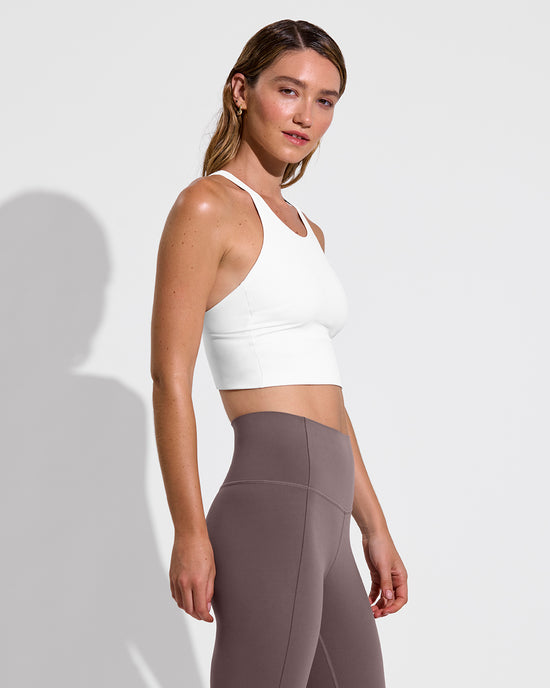 Super Flex Tank - Coconut + Super Moves Tight - Stormy (Size S)