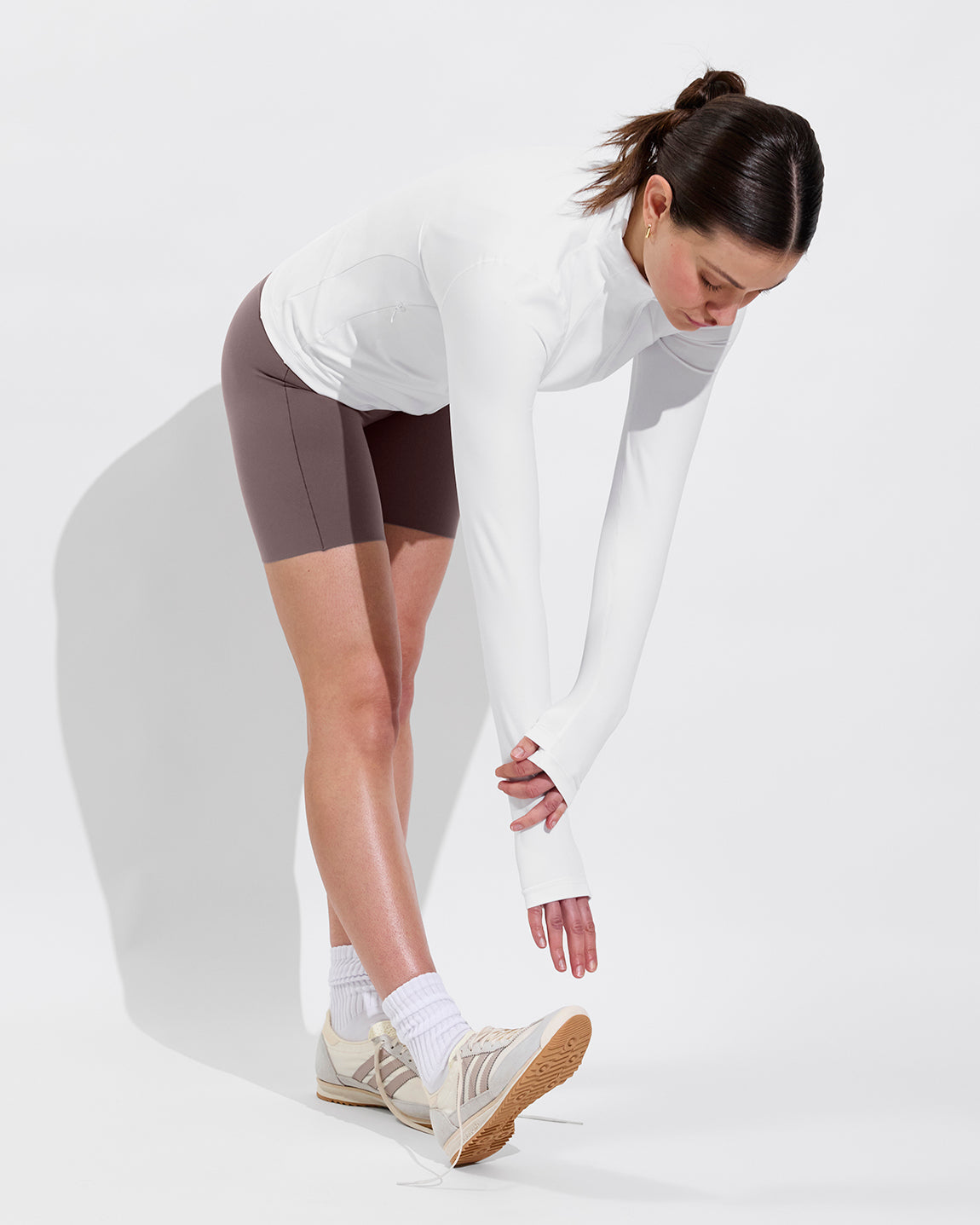 Super Moves Jacket - Coconut + Super Moves Short 5” - Stormy (Size S)